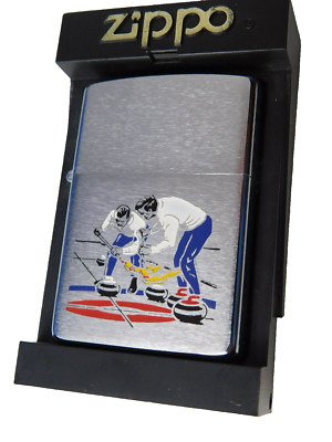 ZIPPO LIGHTER NIAGARA FALLS CANADA CURLING 1994VINTAGE MINTY WITH