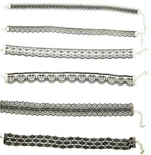  Ladies Romantic Choker Necklace Pattern Sexy Lace Classic Black Gothic Retro UK