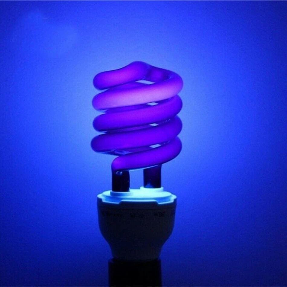 40W E27 220V 395NM UV Ultraviolet Fluorescent Blacklight CFL Light Bulb Lamp - Image 4 of 4