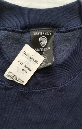 Vtg Bugs Bunny Sweatshirt Mens Small Blue Pullover Whats Up Doc 90s Y2K 1997 NWT - Picture 5 of 7