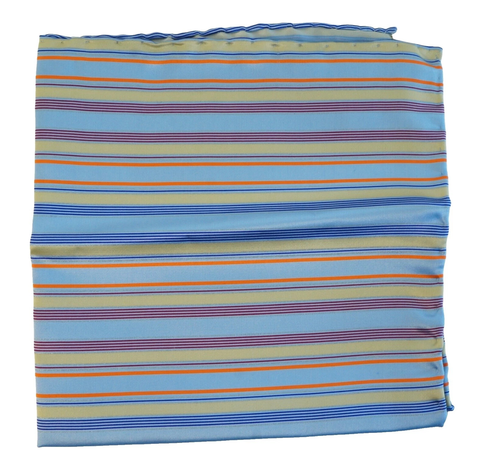 Multicolor Striped 100% Silk Handkerchiefs for Men