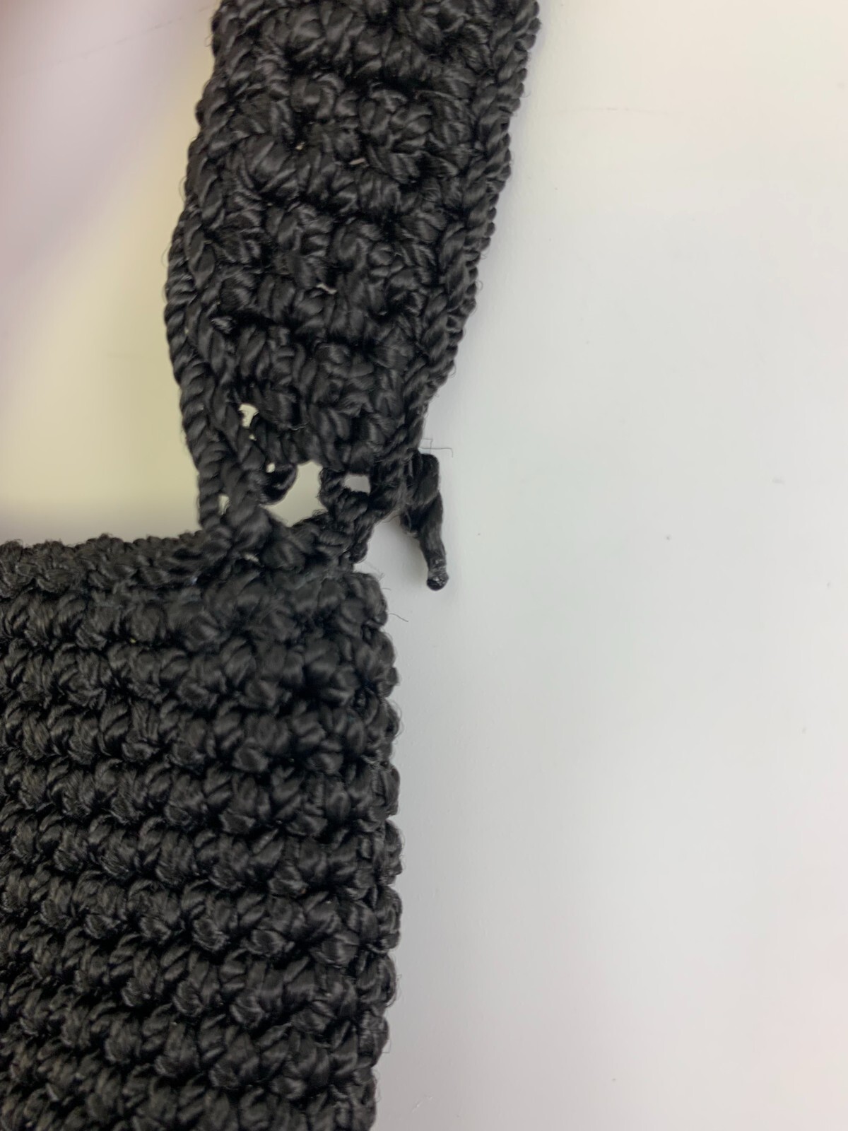 The Sak Crochet Black Mini Crossbody Snap Lined Small… Gem