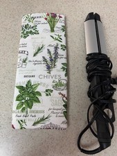 Flat Iron / Curling Iron Fabric Case/ Cover - Various Herbs on White Background