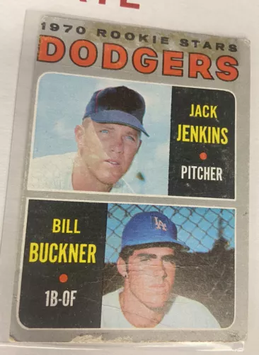 Bill Buckner 1970 Topps Rookie Stars Card #286 Red Sox Dodgers - STAIN/CREASE