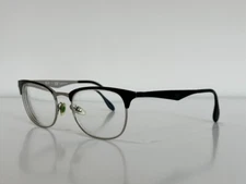 Ray Ban RB 6346 2861 Round Black Silver Eyeglasses Optical Frame 52-19-145