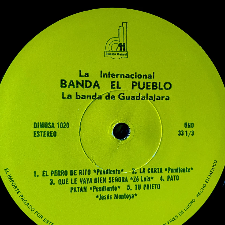 BANDA EL PUEBLO / BURRO TEPOROCHO / vinyl record 33 rpm Foto 3 de 4