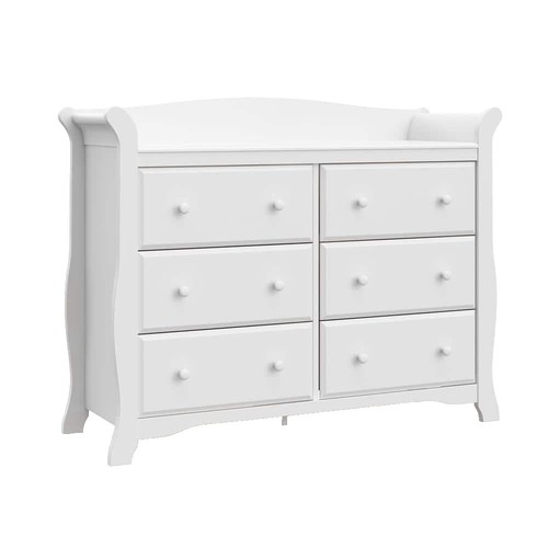 storkcraft modern nursery changing table dresser Storkcraft Modern Nursery Changing Table Dresser, White