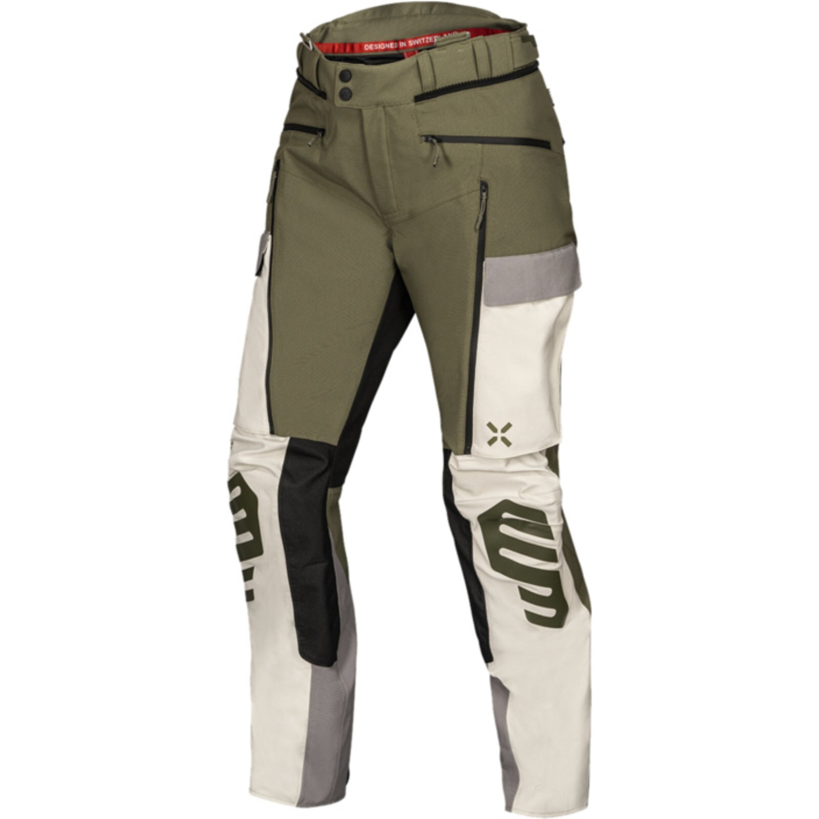Ixs Men's Olive/Grey Venture-Stx 1.0 Motorcycle Textile Pants - Image 2