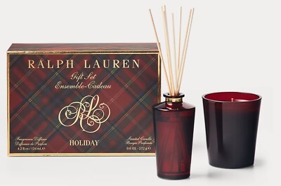 RALPH LAUREN Holiday Candle (9.6 oz) and Diffuser (4.2 fl oz) Set
