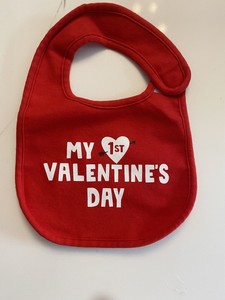 my first valentine's day bib