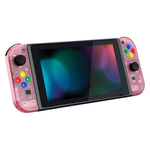 Cherry Pink Console Back Plate Controller Housing Shell Set for Nintendo Switch - Picture 6 of 12