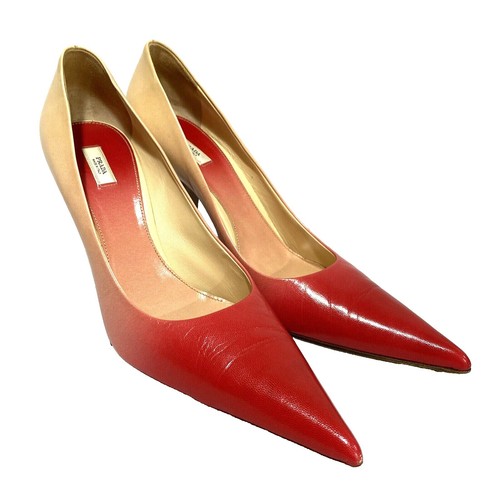 Vintage Prada Acorn & Oak Leaf Suede Heels 37 | eBay