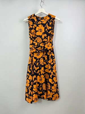 Floral Dress Hobbs Yellow Twitchill Dress Hobbs Linen Navy Orange