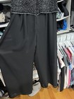 Vintage J.R. Nites By Caliendo Formal Black & Silver Jumpsuit Size 8 — photo 3
