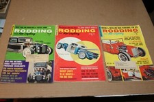 THREE VINTAGE RODDING and RESTYLING 1961 SMALL POCKET CARS MAGAZINES