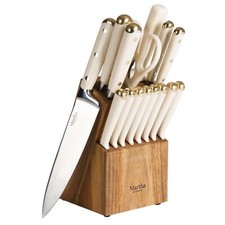 Martha Stewart 16 Piece Lockton High Carbon Stainless Steel Cutlery Kitchen K...
