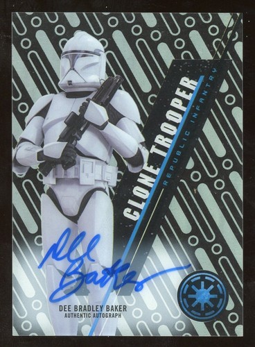 DEE BRADLEY BAKER as Clone Trooper 2016 Star Wars High Tek AUTO Autograph