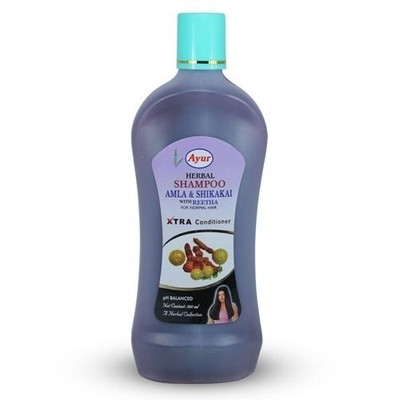 Ayur Herbal Shampoo Amla & Shikakai with Reetha Normal Hair 200ml free shipping