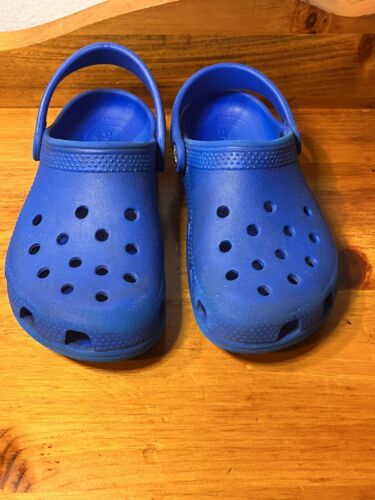 Classic Blue Crocs Clogs Size 13c Unisex Preowned