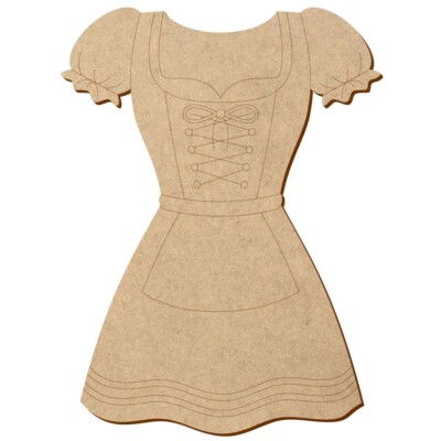 MDF Dirndl V2 - Deko Basteln 5-50 cm