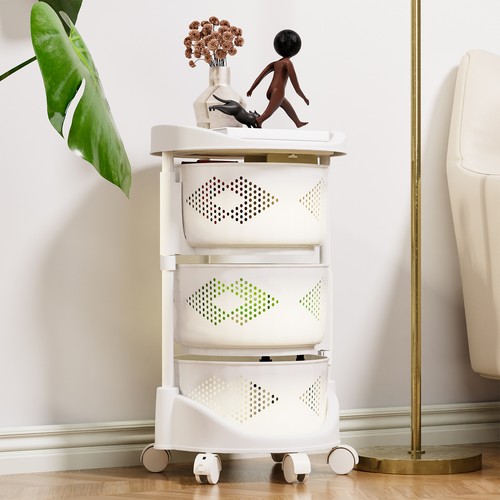 Rotating Kitchen Storage Shelves, Kitchen Vegetable Storage Organizer, 3/4Tiers - Picture 10 of 20