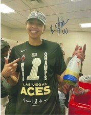 KIAH STOKES Signed 8 x 10 Photo WNBA Basketball UCONN HUSKIES Las Vegas ACES