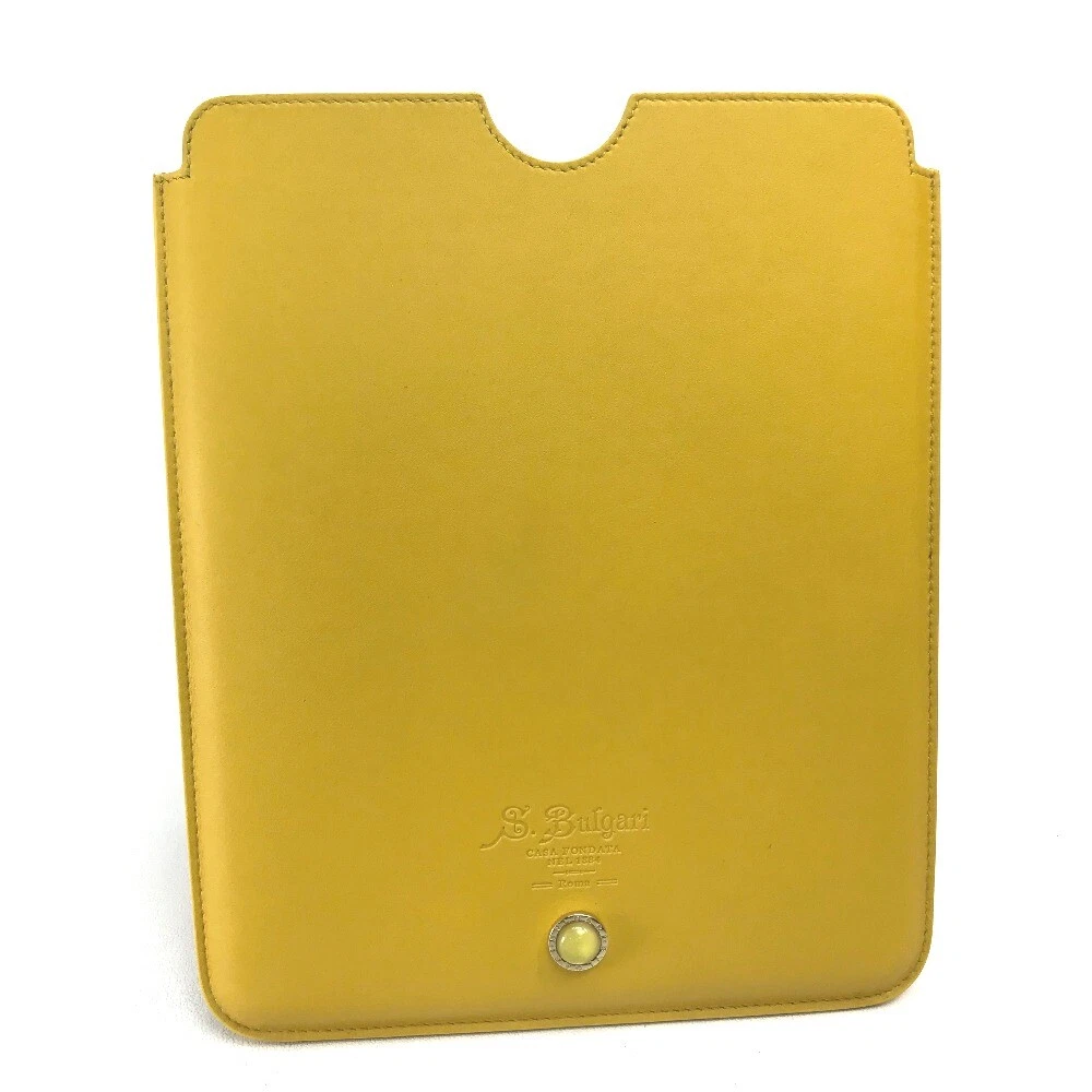 BVLGARI 34786 Stone S.Bulgari Tablet case Smartphone iPad case Yellow