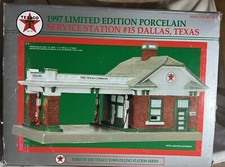 Texaco Service Station Dallas Texas  Limited Edition Porcelain-NIB