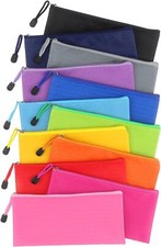 12 Pack Zipper Pencil Pouch Pencil Bags Zipper Pencil Pouches Bulk Waterproof Pe