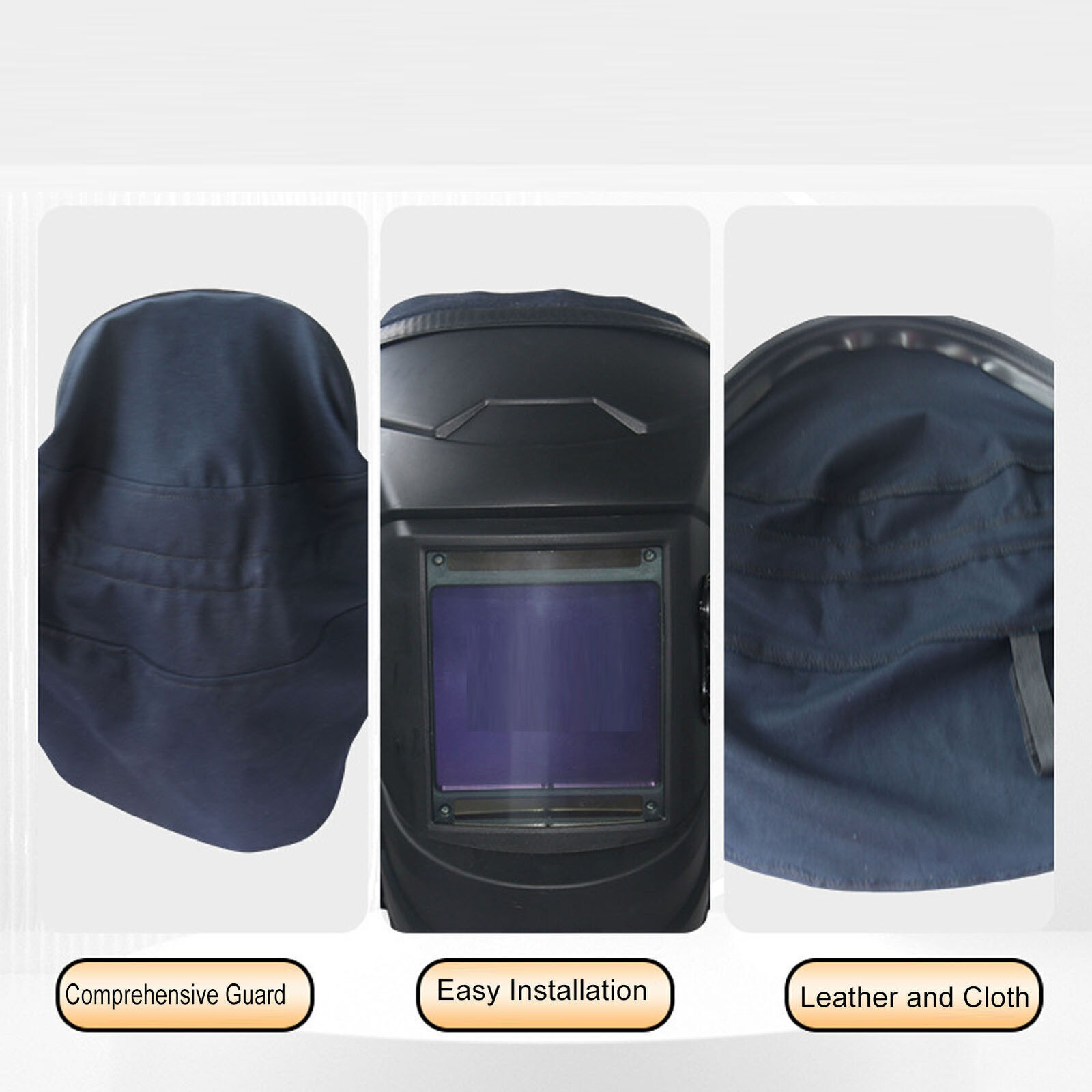 Flame Retardant Cotton Welding Helmet Cover with Press Fit Seal