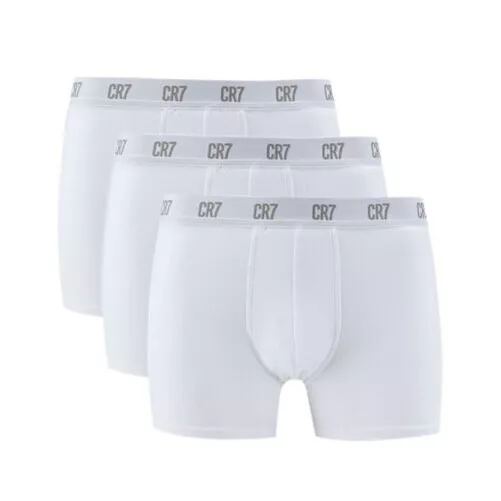 CR7 Boxers 3 Pack Mens Cristiano Ronaldo Basic Cotton Underwear Trunks