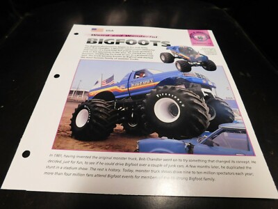 Bigfoot Bob Chandler Fastrax Bigfoot 5 Literature Brochure Photo Poster
