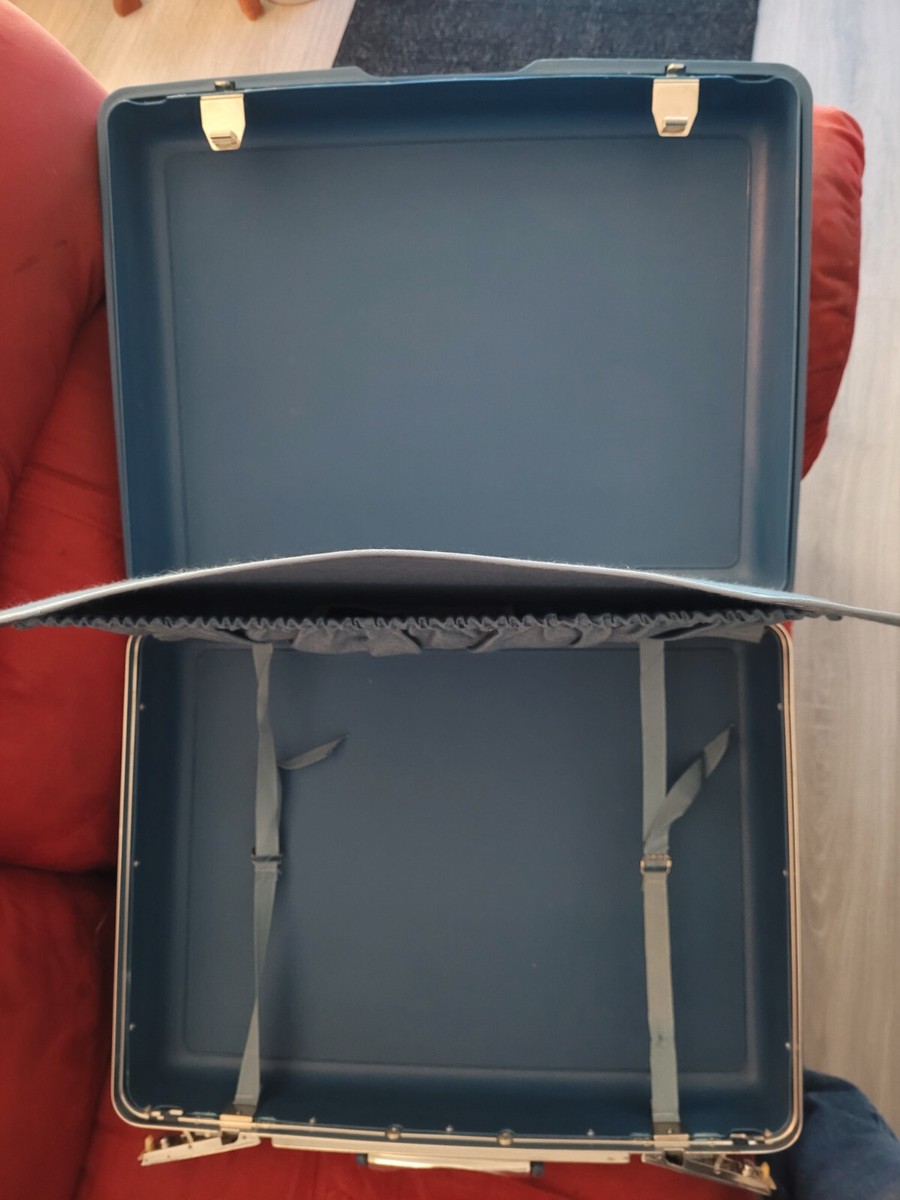 Samsonite Saturn 400 Vintage Original Suitcase, Blue 20 x 18 x 7