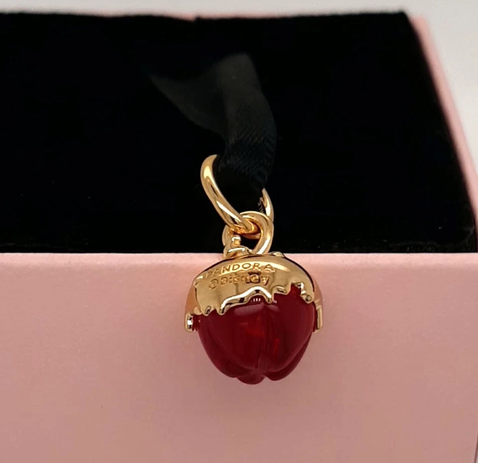 GENUINO PANDORA x DISNEY - Blancanieves Reina Malvada Manzana Cuelga Dije 763421C01 Foto 3 de 3