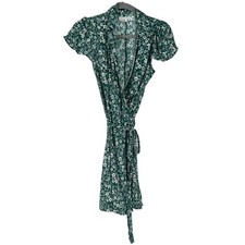 Reformation Kathy Floral Wrap Mini Dress in Saskia