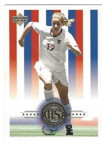 CINDY PARLOW Rare  2000 UPPER DECK CARD with USA