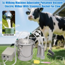 5 litrów Elektryczna maszyna do udojenia Pompa próżniowa Stal nierdzewna Krowa Koza Zestawy do dojenia