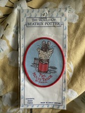 Collectable Vintage Beatrix Potter 1990 The Mouse Tailor Stitched Patch Rare