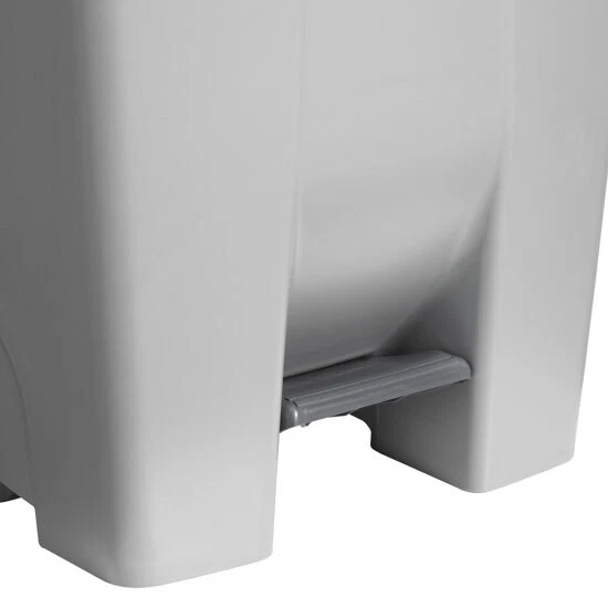 Sunware Abfalleimer 120 Lit.- 42,5x51x87,5cm-mit Rädern/Pedal/Griff-grau/schwarz - Bild 3 von 3