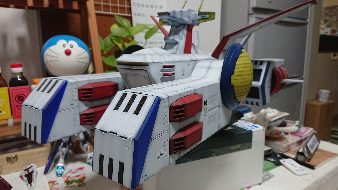 Built & Painted Bandai 1/400 WHITE BASE E.F.S.F Pegasus-Class