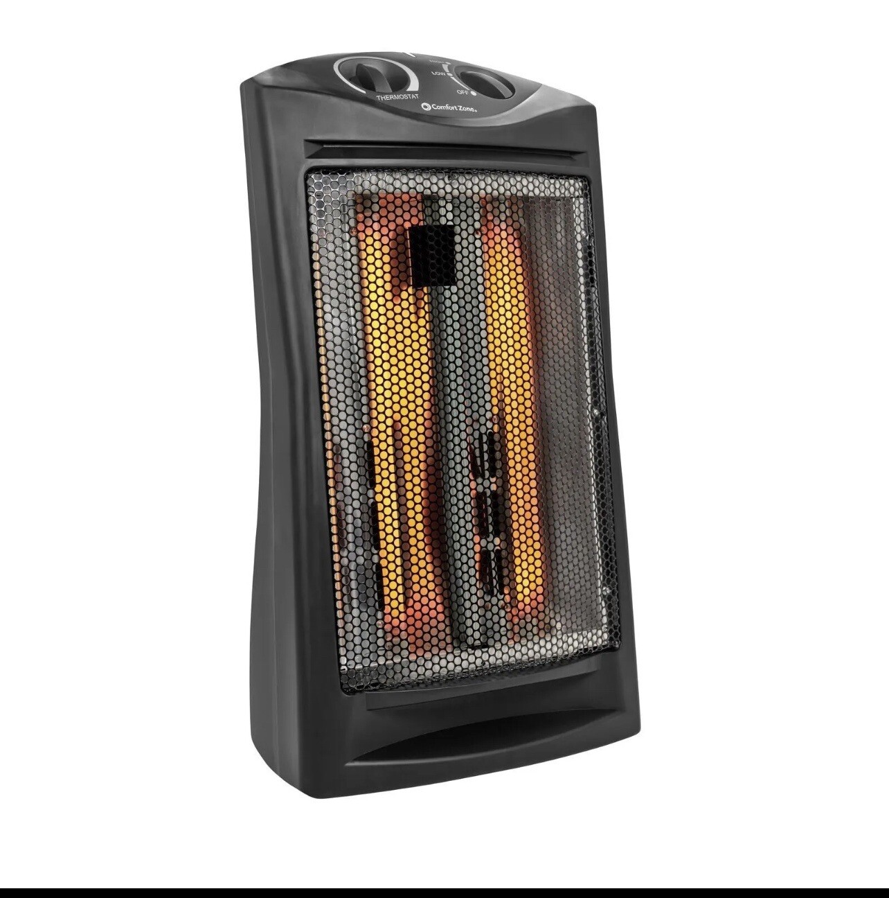 Comfort Zone 1500 Watt Fan-Forced Tower Radiant Quartz Safety Heater  CZQTV007BK 75877251473 | eBay