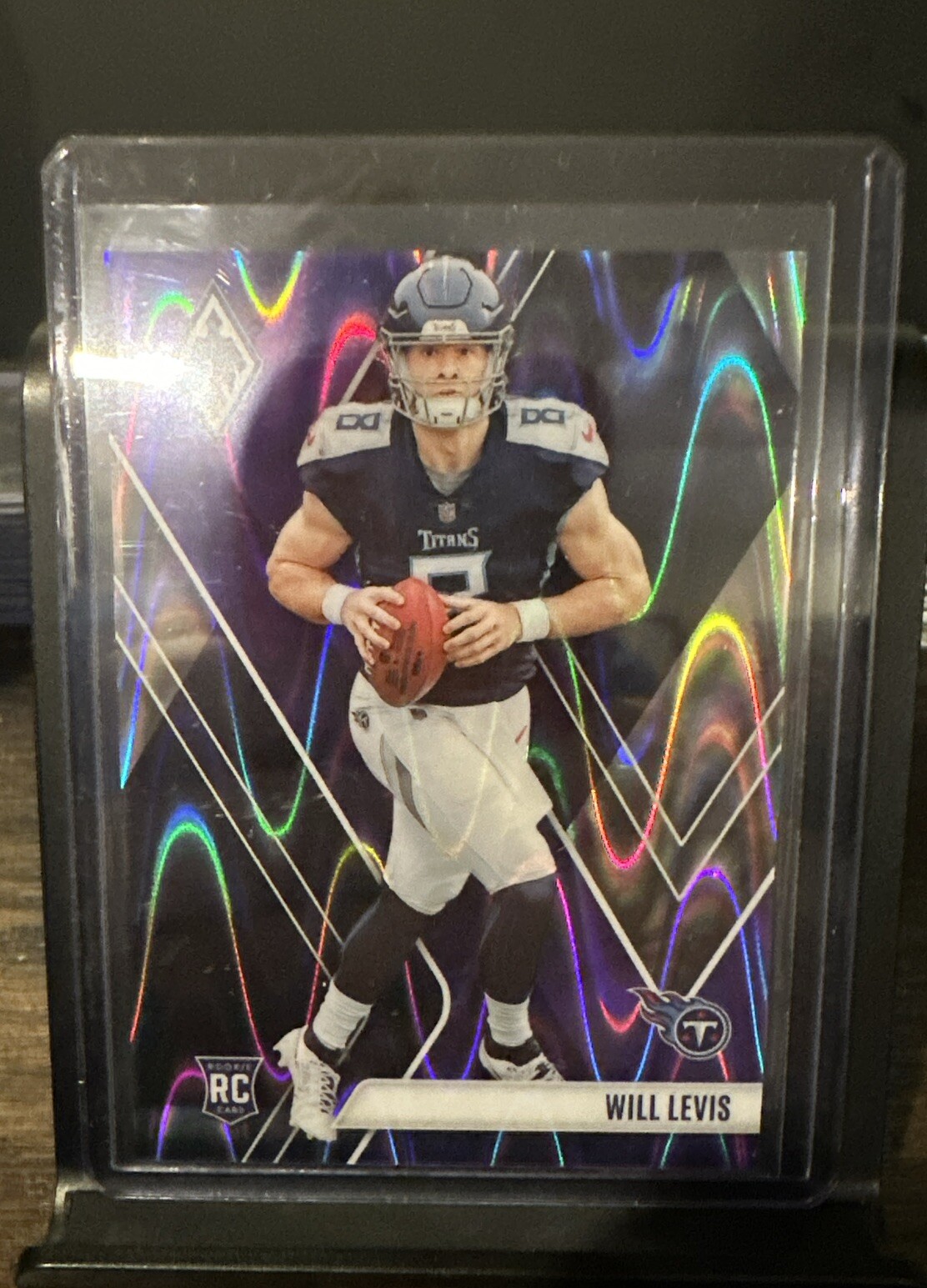 2023 Panini Phoenix - Rookies Purple Seismic #118 Will Levis /125 (RC)