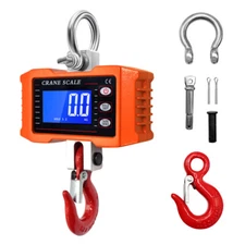 Digital Crane Scale 1000 kg 2000 lb Industrial Heavy Duty Auto Off Hook Hanging