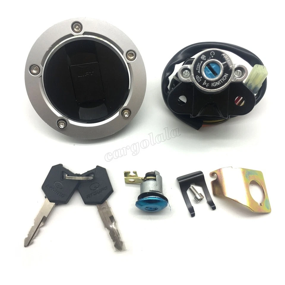 Juego de bloqueo de tapa de gas combustible interruptor de encendido apto para Suzuki SV650/S SV1000/S 2003-2009 Foto 2 de 4