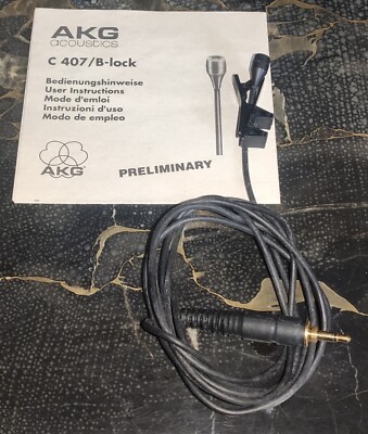 AKG CK97 C/L MICRO CRAVATE cardioïde, condensateur, mini XLR