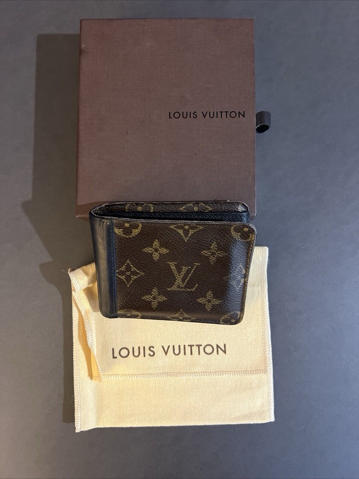 Louis Vuitton Wallet, Monogram, Black, Mens, Authentic eBay
