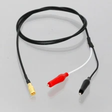 SMB Jack to 2x Crocodile 27mm Alligator clip RG316 Oscilloscope Test Cable 2~16'