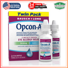 Opcon-A Allergy Eye Drops by Bausch  Lomb, Itch  Redness Relief, 2-Pack