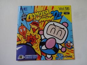 BOMBERMAN 93 NEC PC-Engine Hu-Card HUDSON HC-92061 1992 w/Manual NTSC-J Japan