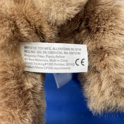 Pilot Teddy Bear Plush Hawaiian Helicopters W/ Leather Jacket Goggles Blue 8in. - Picture 9 of 9